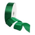 thumbnail image 2 of Rollo de cinta de satén liso, elegante y ancho, de 100 yardas, para hacer moños o regalos. Verde, 2 of 9