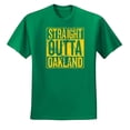 thumbnail image 2 of Straight Outta Oakland Oak Fan | Fantasy Baseball Fans | Mens Sports Graphic T-Shirt, Kelly, Small, 2 of 4