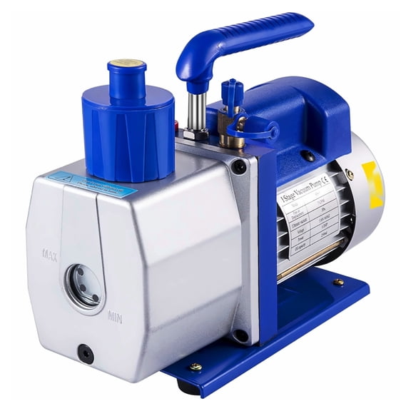 Vacuum Pump 7 CFM 1/2 HP Single Stage HVAC Refrigerant Pump for R12 R22 R134a R410a - Auto AC Evacuation Tool