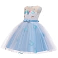 thumbnail image 2 of HAWEE Unicorn Robes Thème Anniversaire Costume Robe de Soirée Fleur Filles Robes de Bal Halloween, 2 of 4
