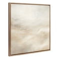 thumbnail image 4 of Kate and Laurel Sylvie Beaded Tonal Abstract Textural White and Beige Light Natural Neutrals Vintage Framed Canvas Wall Art by The Creative Bunch Studio, 30x30 Gold, Modern Abstract Landscape Art, 4 of 7
