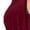 WINE, variant on Plus Size V Neck Long Sleeve Side Slit Maxi Dress