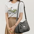 thumbnail image 6 of LUOGENLI Crossbody Bags for Women Trendy Leather Women Shoulder Bag Fashionable New Pattern Simple Solid Color Retro Practical Large Zipper Messenger Bag Womens Handbags Crossbody Trendy, 6 of 9