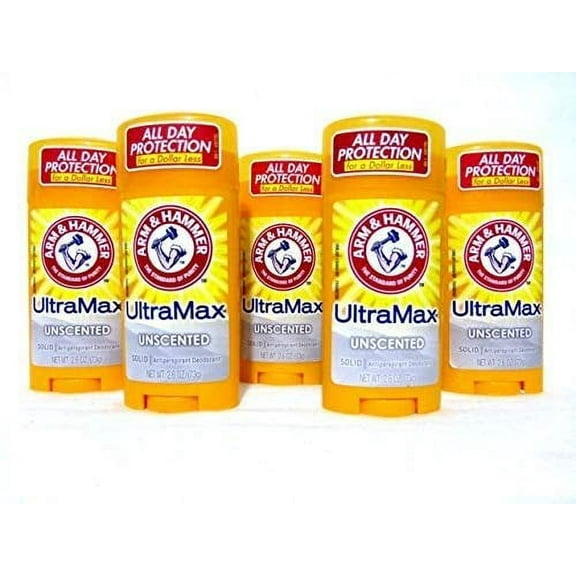 ULTRAMAX Anti-Perspirant Deodorant Invisible Solid Unscented 2.60 oz Pack of 5