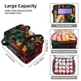 thumbnail image 3 of Chameleon Double Layered Insulated Lunch Bag with Two Compartments, Large Capacity, Handheld Meal Bag - 7.1x11.4x16.1 inches, 3 of 6