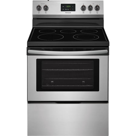 FFEF3052TS 30 Electric Range with 5 Elements  4.9 cu. ft. Oven Capacity  Store-More Storage Drawer  Manual Oven Clean  in Stainless (Best Slide In Double Oven Electric Range)