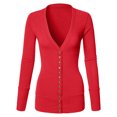 thumbnail image 2 of Cardigans for Women Long Sleeve Cardigan Knit Snap Button Sweater Regular & Plus, 2 of 2