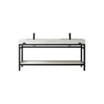 thumbnail image 6 of Funes 72" Double Sink Bathroom Vanity in Matte Black Frame White Top No Mirror, 6 of 8