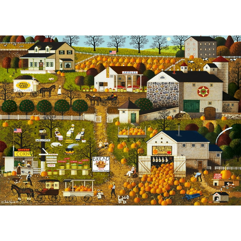 Buffalo Games Charles Wysocki 'Clammers At Hodges' 300-Piece Jigsaw Puzzle – Finished Size 21.25x15