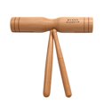 thumbnail image 4 of Beech Wood Double Tone Block Percussion Wooden Crow Musical Instrument, 4 of 5