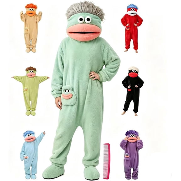 Unisex Plush Monster Onesie Pajamas, Ultra-Soft Flannel One-Piece Costume Loungewear, Onesie Pajamas Cozy Home Loungewear