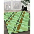 thumbnail image 2 of Ahgly Company Indoor Rectangle Patterned Green Onion Green Area Rugs, 2' x 5', 2 of 6