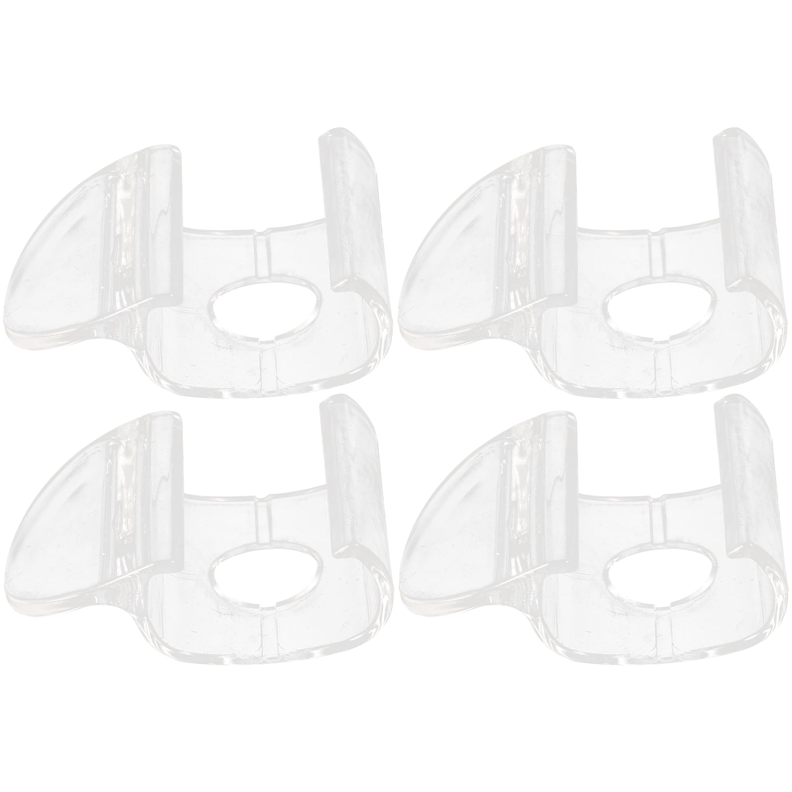 4pcs Cordless Shade Handles Roller Window Shades Pulls Transparent Blind Handles