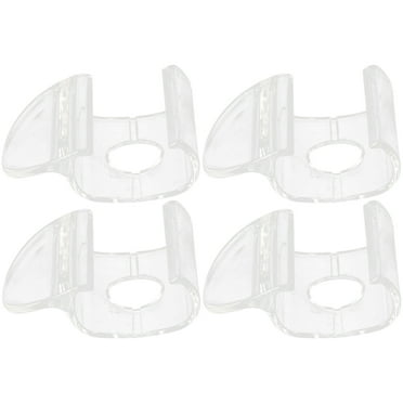 Chidian 4pcs Cordless Shade Handles Roller Window Shades Pulls Transparent Blind Handles