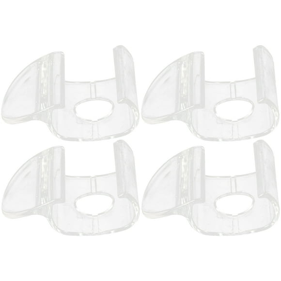 BRIGHTFUFU 4 piezas de tono inalámbrico manijas de la ventana de rodillo tira de manijas ciegas transparentes