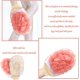 thumbnail image 4 of Pack Bath Gloves, Exfoliating Bath Gloves, Bath Sponge, Deep Skin Cleaning, for Men and Women (Milky White, Pink), 4 of 4