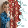 thumbnail image 3 of Blackout Kids Curtains,Red Christmas Gingerbread and Mitten Pattern Childrens Insulated Curtains Set Of 2,Bedroom Essentials,Toddler Room Decor 42"x54", 3 of 5