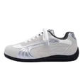 thumbnail image 3 of KEVCHE Womens Breathable Mesh Color-Block Casual Sports Flat Training Shoes, Lightweight Non-Slip Athletic Sneakers for Gym Walking Running, Comfortable Lace-Up Sport Footwear, 3 of 7