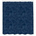 thumbnail image 3 of Ambesonne Art Blue Shower Curtain, Overlapping Square Forms, 69"Wx84"L, Indigo, 3 of 3
