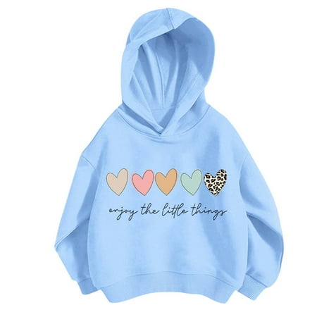 

Girls Hoodies Size 6 Kids Girls Sports Shirt Boy Girl Casual Print Personality Hoodie Pullover Hooded Sweatshirt With No Pocket Suitable for Teen BU1 100