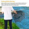 thumbnail image 6 of Foldable Bait Trap Fishing Net 8 Hole Portable Minnow Bait Net Trap with Nylon Mesh Steel Frame for Catching Live Bait Fish Crawfish Shrimp, 6 of 11