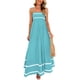 thumbnail image 1 of Vestido PRETTYGARDEN 2025 Maxi sin mangas Aqua Verde Talle M, 1 of 8