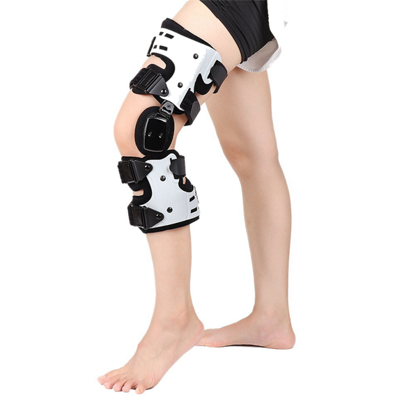 2X OA Knee Brace for Arthritis Ligament Medial Hinged Knee Support Osteoarthritis Knee Joint Pain Sports Unloading-Left