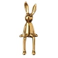 thumbnail image 2 of Dserhfy Sitting Rabbit Figurine Long Ears Bunny Resin Statue Sculpture Home Office Bookshelf Desktop Animal Decoration Ornament, 2 of 8
