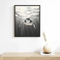 thumbnail image 2 of JEUXUS  Sylvie Sea Turtle Framed Canvas Wall Art Natural, Adorable Animal Art for Nursery, 2 of 4