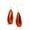 red-onyx, variant on Solid 925 Sterling Silver Dangle Teardrop Earrings For Women, Natural Turquoise Gemstone Unique Handcrafted December Birthstone Earrings