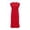 Red, variant on Tqcoqu Women's Crew Neck Sleeveless Midi Tank Dresses,Loose Split Hem Casual Long Dress with Side Pockets for Daily Wear,Army Green Women's S-XXL