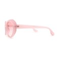 thumbnail image 3 of Mod Womens Oval Dimensional Beveled Plastic Sunglasses All Pink, 3 of 4