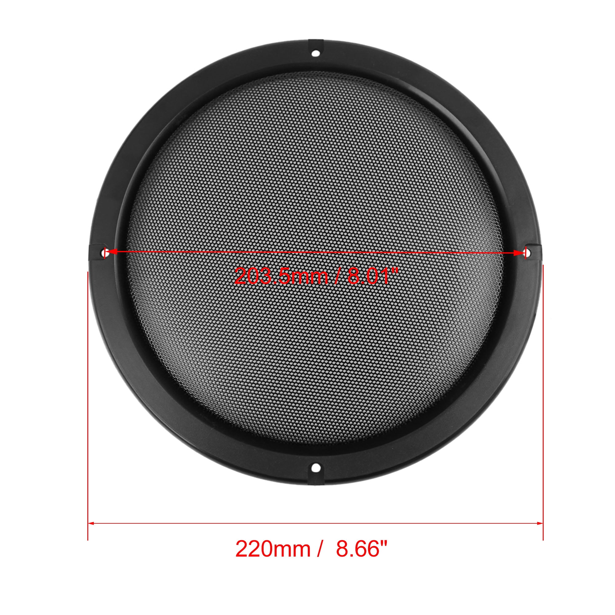 Unique Bargains 2pcs 8" Car Speaker Cover Mesh Sub Woofer Subwoofer Grill Protector