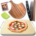 thumbnail image 1 of Pizza Stone for Oven Set - 15 inch Pizza Stone for Grill - 5PCS Pizza Making Accessories Kit - Large Pizza Oven Stone - Pizza Baking Stones for Oven, Baking Stone for Bread, 1 of 8
