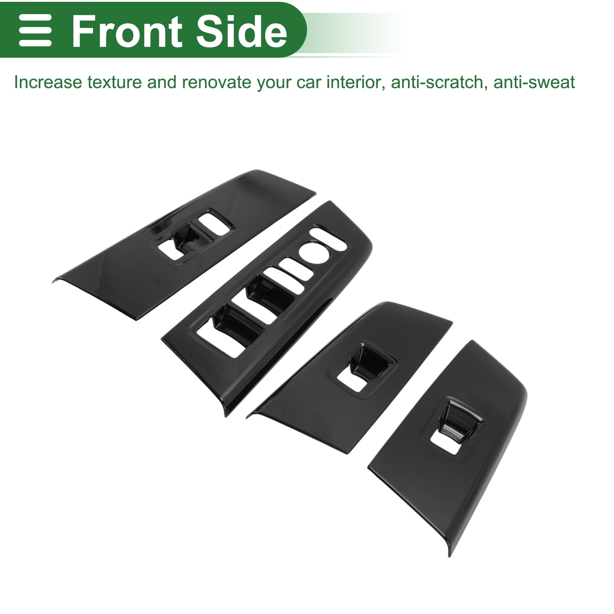 Unique Bargains Window Lift Switch Panel Trim Cover for Honda CRV 2023-2025 Front Rear Car Door Window Control Button Interior Accessories Black