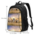 thumbnail image 5 of Balery Vintage Wildlife Protection Print USB Charging Backpack for Men and Women - Water-Resistant, Anti-Theft Laptop Backpack with USB Port for Travel, Work, School, and College, 5 of 7