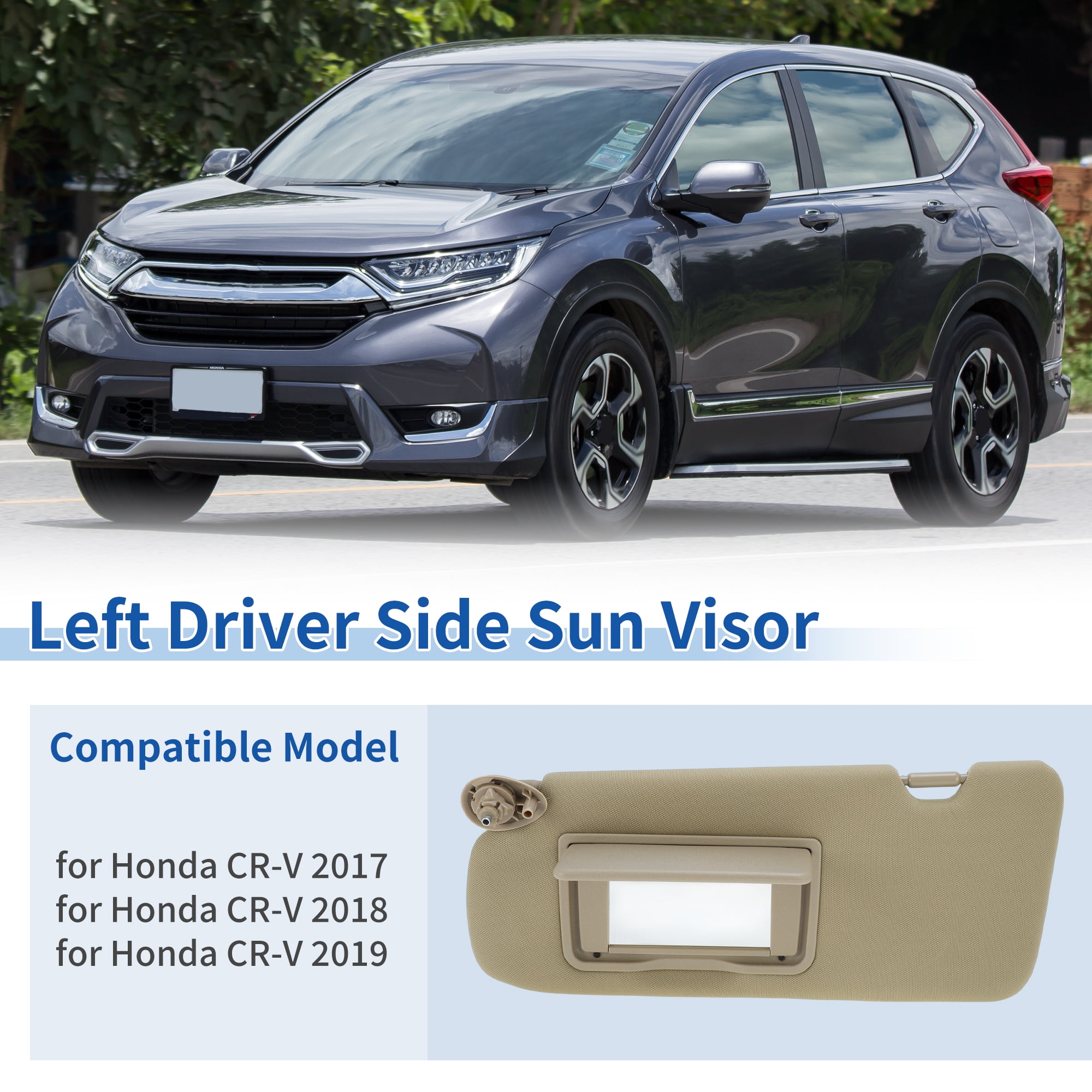 Driver Side Sun Visor Fit For Honda CRV 2017 2018 2019 2020 2021 2022