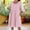 Pink, variant on Fnooota Womens Summer Dresses with Pockets, Casual Loose Fit Crew Neck Short Sleeve Midi Dresses Light Blue Size S-2XL