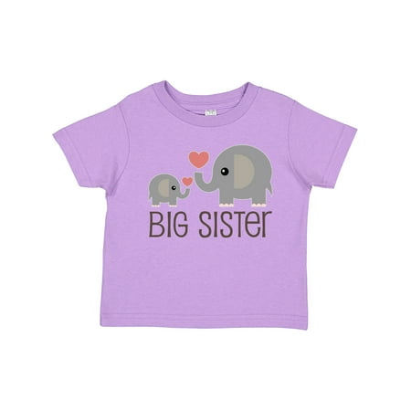 

Inktastic Big Sister Elephant Gift Toddler Toddler Girl T-Shirt