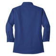 thumbnail image 6 of Yellow Rooster Women's 3/4-Sleeve Easy Care Shirt Mediterranean Blue S, 6 of 6