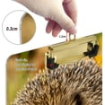 thumbnail image 4 of FMSHPON Hedgehog Mushroom Golden Autumn Clipboard Hardboard Wood Nursing Clip Board and Pull for Standard A4 Letter 13x9 inches, 4 of 5