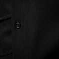 thumbnail image 6 of VgaVtl Dress Shirts Mens Shirts Long Sleeve Cotton Collared Mens Clothes Shirts Black Office Button up Bottoming Solid Slim Shirts, 6 of 7