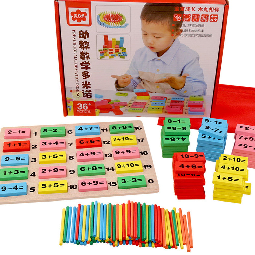 Kids Toy Building Blocks Addition Subtraction Educational Number Arithmetic LC 