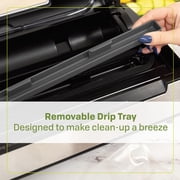 NESCO® Vacuum Sealer, Heavy-Duty with Double Heat Seal, Dual Pump, Accessory Port for Jars, Includes 11 & 8 Rolls, Ideal for Meat Storage & Sous Vide, VS-12
