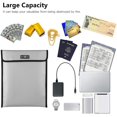 thumbnail image 2 of Fireproof Document Bag 13.4 10.8in Fireproof and Waterproof Money Bag Holder Durable Safe Storage Pouch with Zipper Closure for Cash File Documents Jewelry Passport Valuables Fireproof Money, 2 of 8