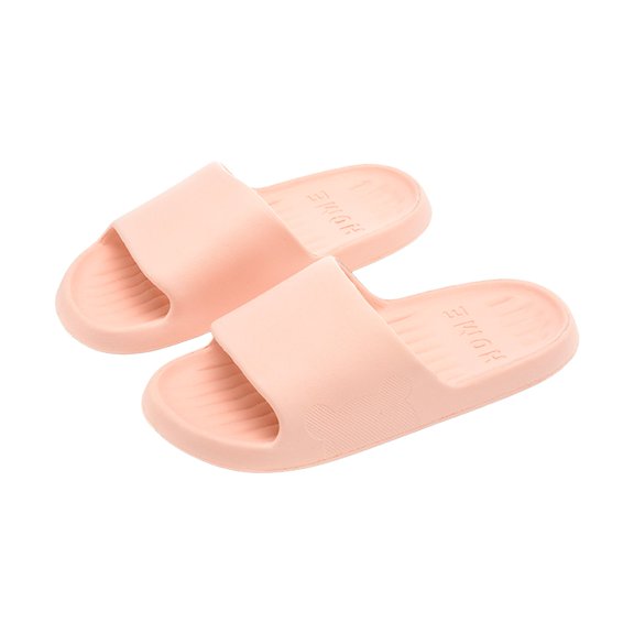 Shower Shoes for Women Men Lightweight Nonslip House Slippers Summer Casual Solid Color Slip on Slides Shoes Pink Size 6