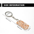 thumbnail image 4 of Goofa Corgi Animal Printed Rectangular Metal Keychain Bag Charm Floral Charm for Purse Keys Metal Keyring Gift for Women Accessories, 4 of 7