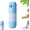 Blue, variant on 2-in-1 Thermal Paper Eraser Pen & Craft Knife, Water-Based Thermal Label Correction Marker with Mini Box Cutter, Privacy Cover Fluid for Mail Address Receipts Shipping Labels and Packages
