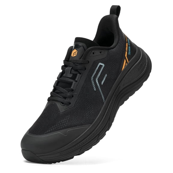 FitVille Men's Wide Fit Running Shoes Thick-Sole Upgraded Arch Support Shoes With Rebound Cushioning & Slip - Resistant Outsole