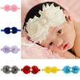 thumbnail image 2 of GROFRY Baby Infant Toddler Girl Rhinestone Faux Pearl Flower Headband Hair Band Headdress for Daily Wear, 2 of 8